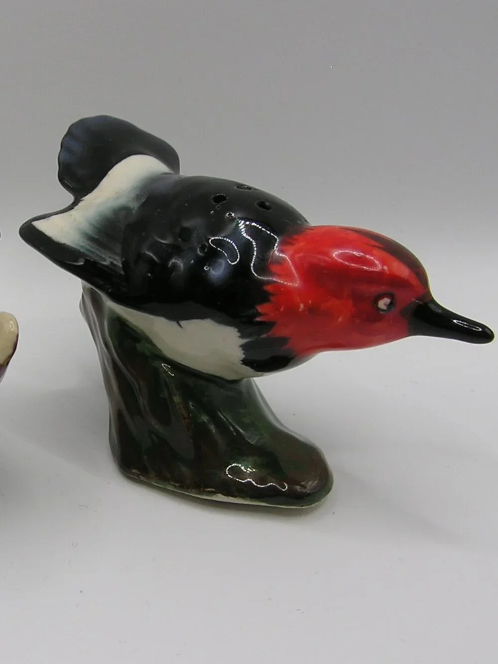 Vintage Made in Japan Woodpecker Salt and Pepper Shaker Set